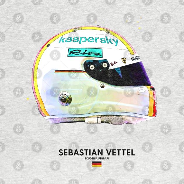 F1 2020 Sebastian Vettel Crash Helmet by DB Motorsport Designs